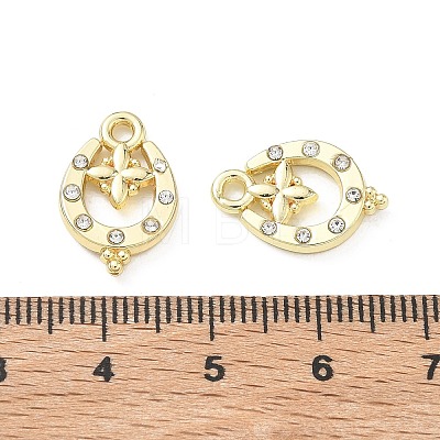 Alloy Rhinestone Pendants FIND-D044-16G-1