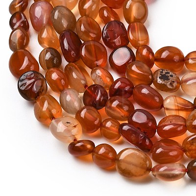 Natural Red Agate Beads Strands G-B161-A01-1