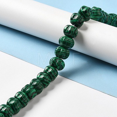 Synthetic Malachite Beads Strands G-K335-03D-1