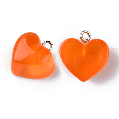 Transparent Resin Pendants RESI-R429-30I-1