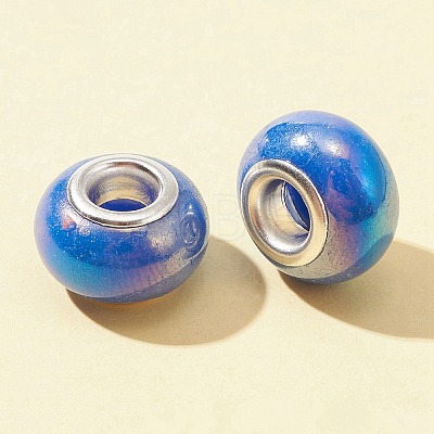 20Pcs Opaque Resin European Beads RPDL-FS0001-01-1