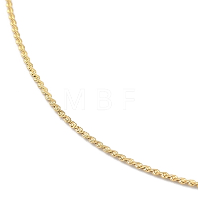 Ion Plating(IP) 304 Stainless Steel Serpentine Chain Anklet AJEW-D059-01G-1