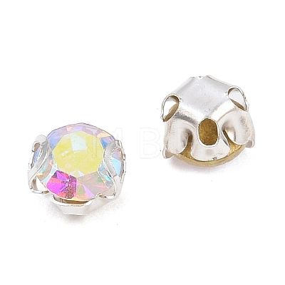 Flat Round Sew on Rhinestone Montee Beads STAS-B107-01A-02S-1
