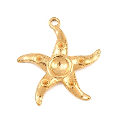 304 Stainless Steel Pendant Rhinestone Settings STAS-K322-03G-1