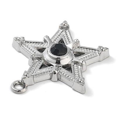 Alloy Rhinestone Pendants ALRI-S001-16P-01-1