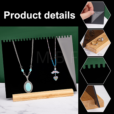 Acrylic Necklace Display Planks NDIS-WH0009-14C-1