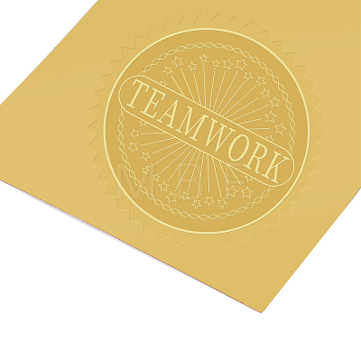 Self Adhesive Gold Foil Embossed Stickers DIY-WH0211-043-1