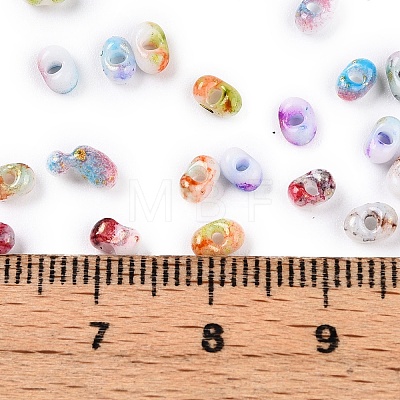 Baking Paint Glass Seed Beads SEED-C003-01R-1