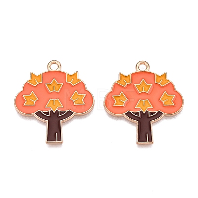 Thanksgiving Day Theme Alloy Enamel Pendants ENAM-T020-35K-1