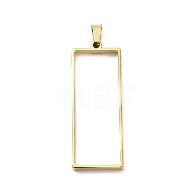 304 Stainless Steel Open Back Bezel Pendants STAS-Z091-05G-02-1