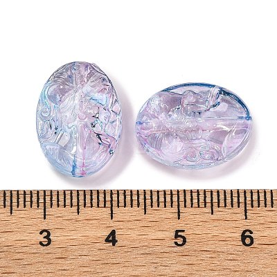 555Pcs Transparent Two Tone Acrylic Beads MACR-K359-25B-1