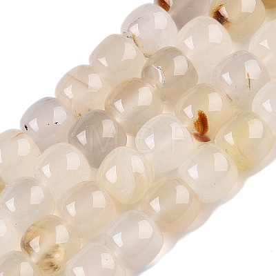 Natural White Agate Beads Strands G-T138-135-1