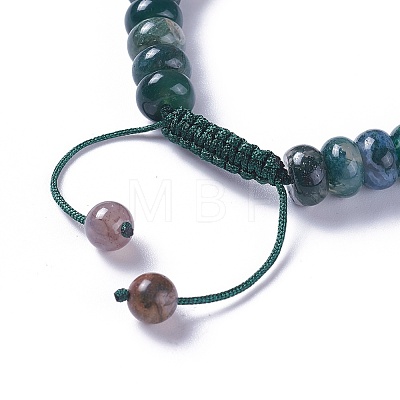 Adjustable Nylon Cord Braided Bead Bracelets BJEW-F369-C08-1