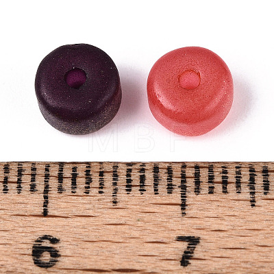 Baking Paint Opaque Glass Beads DGLA-N014-05-1