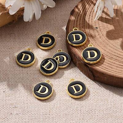 Golden Plated Alloy Charms X-ENAM-S118-02D-1