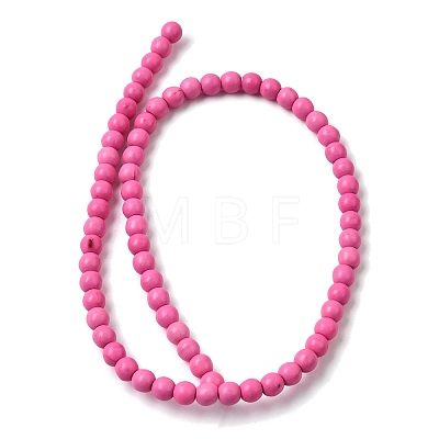 Synthetic Turquoise Beads Strands TURQ-G106-6mm-02K-1