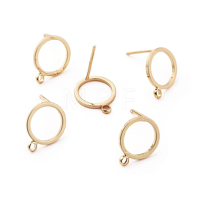 Brass Stud Earring Findings LS-X-KK-S348-358-1
