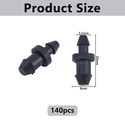 140Pcs PE Plastic Irrigation Barb Connector Parts FIND-DC0008-54-1