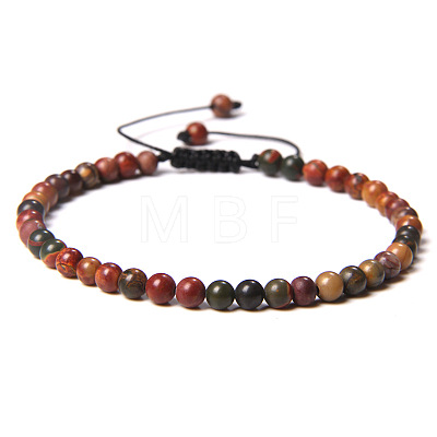 Adjustable Women's Dendritic Agate Beaded Bracelet CN3407-40-1