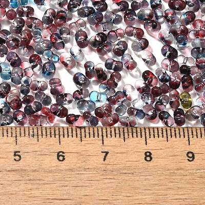 Transparent Baking Paint Glass Seed Beads SEED-A033-06A-08-1