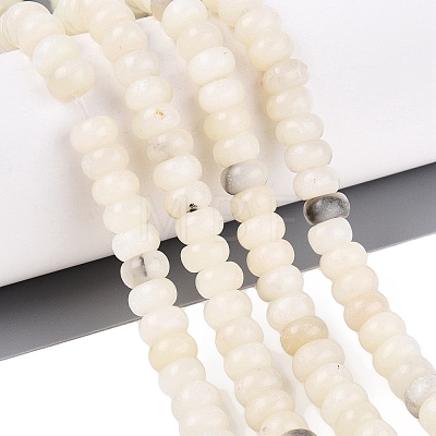 Natural White African Opal Beads Strands G-N367-02A-01-1