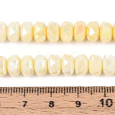 Anti-Tarnish Electroplate Glass Beads Strands GLAA-T025-8mm-11J-1