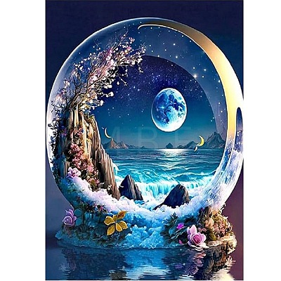 Moon DIY Natural Scenery Pattern 5D Diamond Painting Kits PW-WG28319-01-1