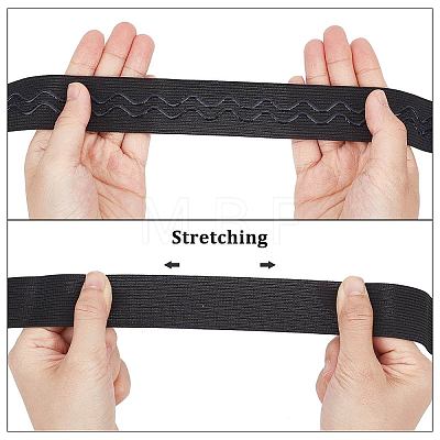 Polyester Non Slip Knitted Elastic Belt OCOR-WH0080-29A-1