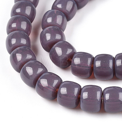 Opaque Glass Beads Strands GLAA-NH0002-B06-1
