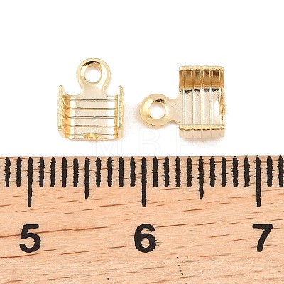 Brass Folding Crimp Ends KK-C163-07G-1