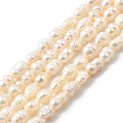 Natural Cultured Freshwater Pearl Beads Strands PEAR-I007-01P-03A-1