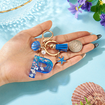 Star Resin & Shell Keychains KEYC-TAC00087-01P-1