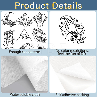 Non-Woven Embroidery Aid Drawing Sketch DIY-WH0538-012-1