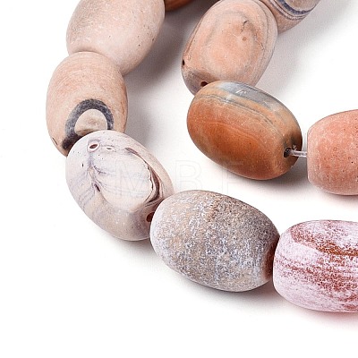 Dyed Natural Agate Beads Strands G-T144-29-1
