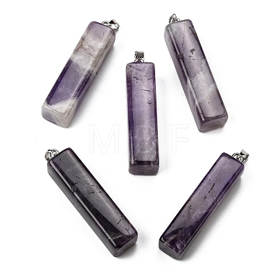 Natural Amethyst Big Pendants G-F820-03P-08-1