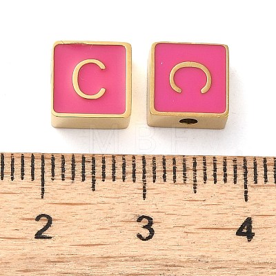 304 Stainless Steel Enamel Beads STAS-L022-293G-C-1