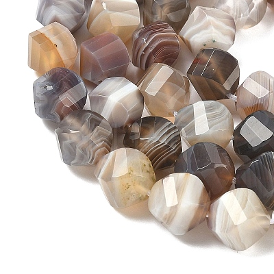 Natural Botswana Agate Beads Strands G-C267-B09-1