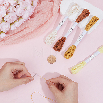 4 Skeins 4 Colors 6-Ply Cotton Embroidery Floss EMBR-WH20001-003E-1