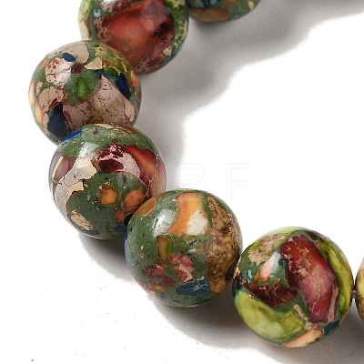Dyed Natural Imperial Jasper Beads Strands G-Q161-A02-05-1