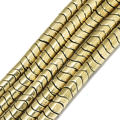 Electroplate Non-magnetic Synthetic Hematite Beads Strands G-S352-62-1