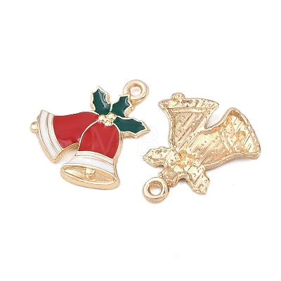 Christmas Alloy Enamel Pendants FIND-I067-02KCG-04B-1