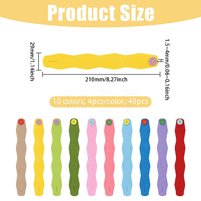 20Pcs 20 Styles Cloth Cord Bracelets Set BJEW-WH0011-121-1
