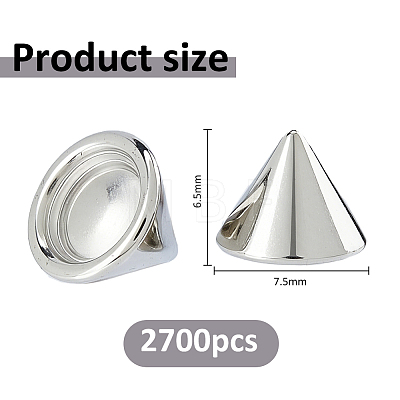 2700Pcs Plastic Ear Nuts FIND-FH0017-99B-1