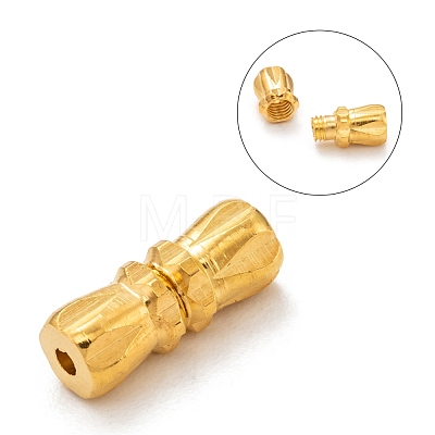 Brass Screw Clasps KK-C2965-G-1
