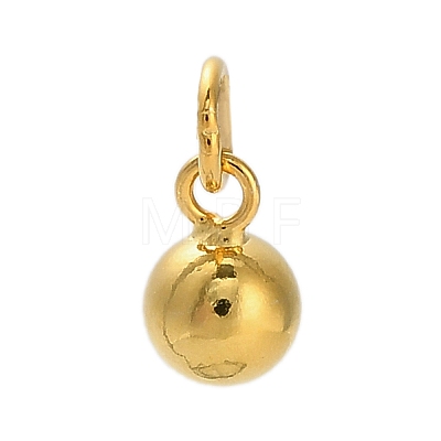 925 Sterling Silver Hollow Round Charms STER-P071-19G-1