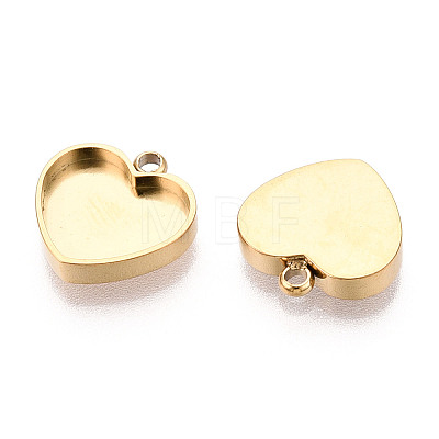 304 Stainless Steel Connector Cabochon Settings STAS-N115-39G-1