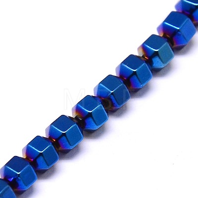 Electroplate Non-magnetic Synthetic Hematite Beads Strands G-I095-06-1