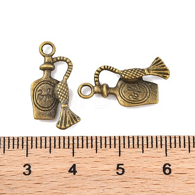 Tibetan Style Alloy Liquor Bottle Pendants TIBEP-A100796-AB-LF-1