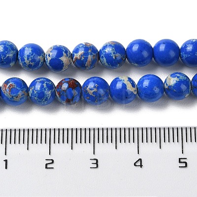 Synthetic Imperial Jasper Dyed Beads Strands G-D077-A01-01-1