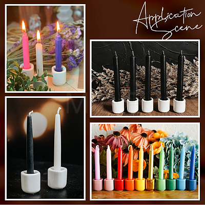 10Pcs Porcelain Candle Cups AJEW-SC0004-45A-1